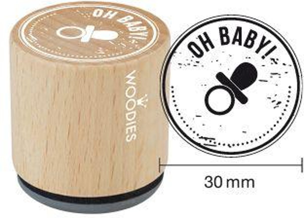 Houten handstempel Woodies | Oh Baby